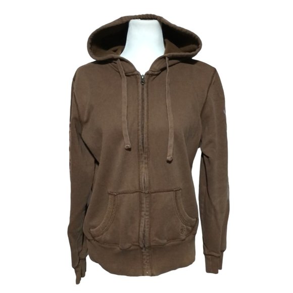 Ariat Hoodie Womens L Large Brown Hooded Sweatshirt Equestrian Horse Riding - Picture 1 of 10